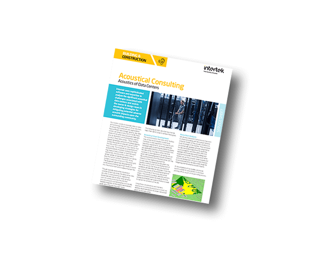 Acoustical Consulting: Acoustics of Data Centers fact sheet